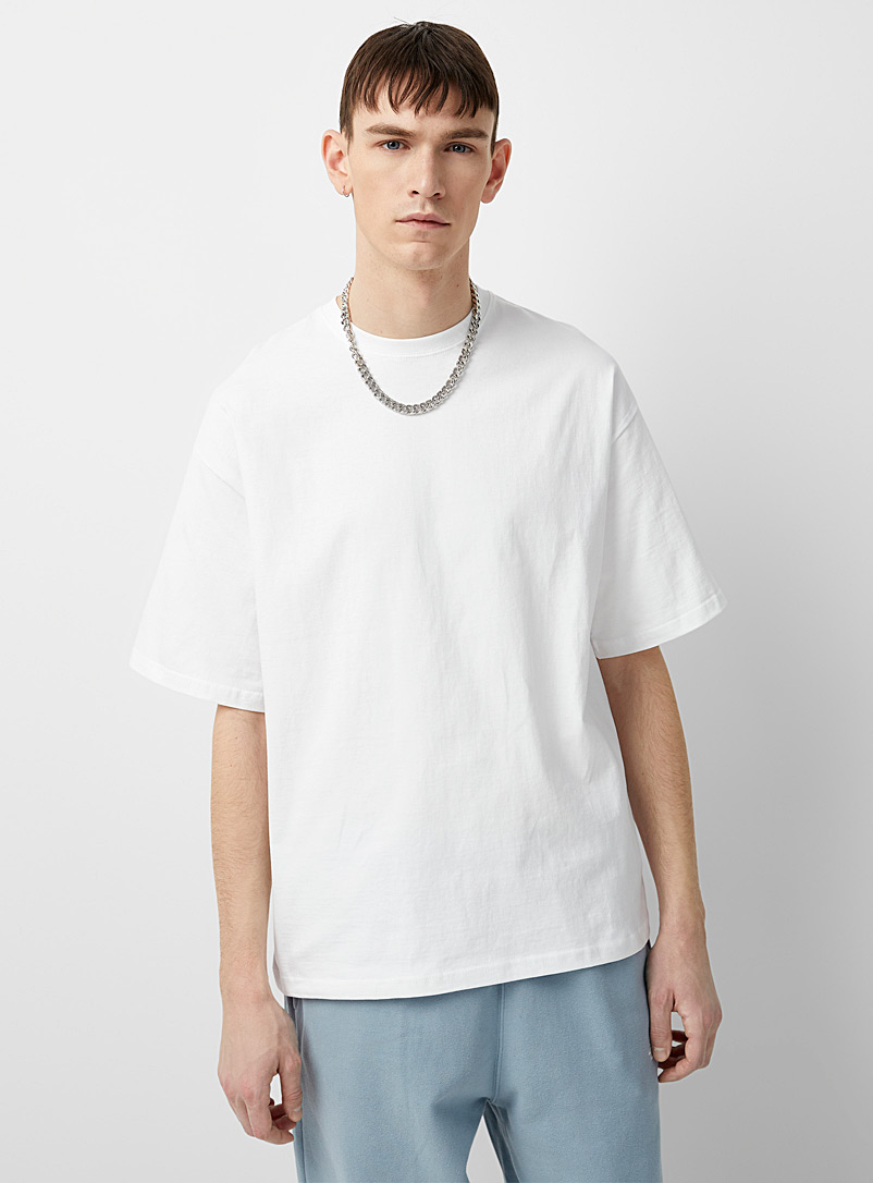 Le 31 White Oversized T-shirt for men