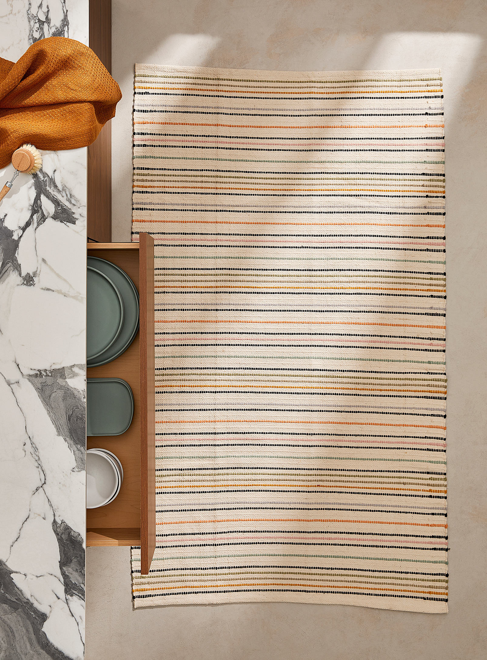 Simons Maison - Multicoloured stripes rug 90 x 150 cm