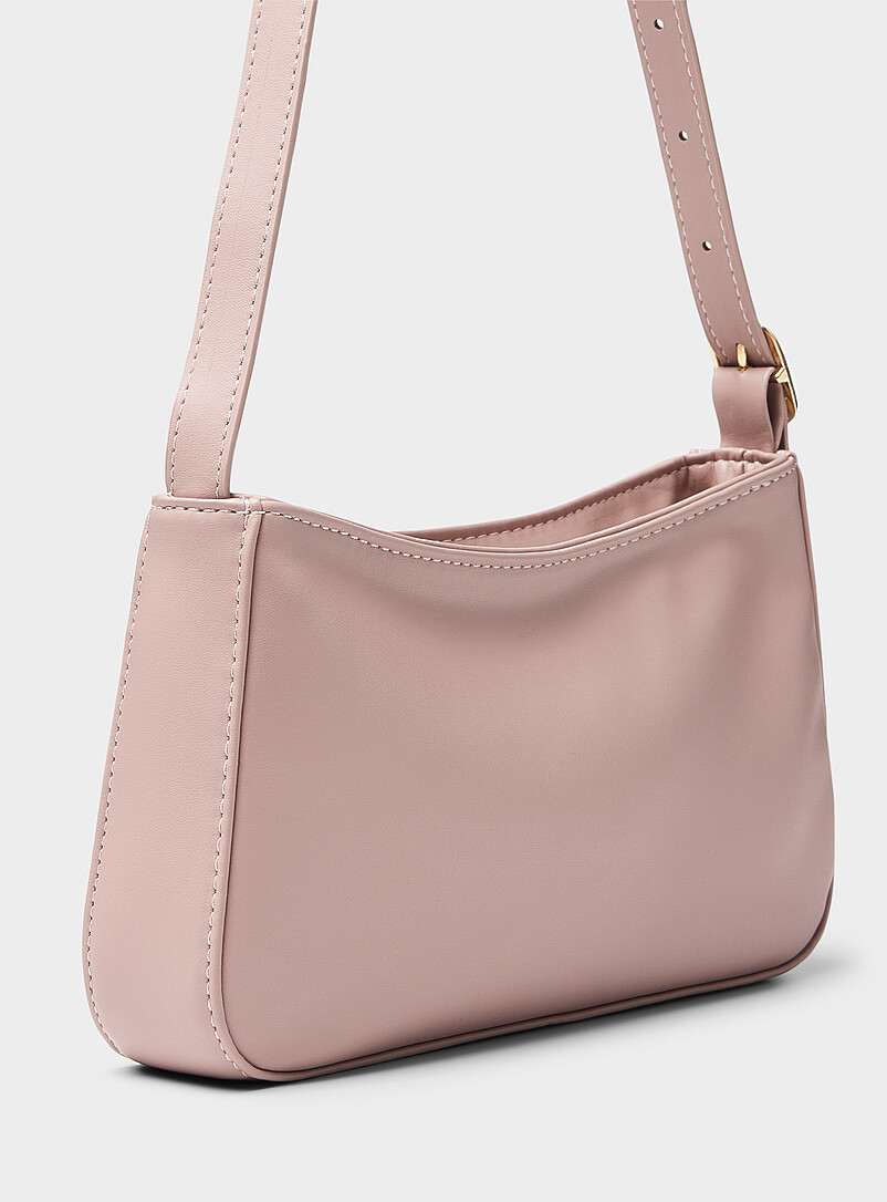 Simons: Le sac baguette minimaliste lisse Noir pour femme