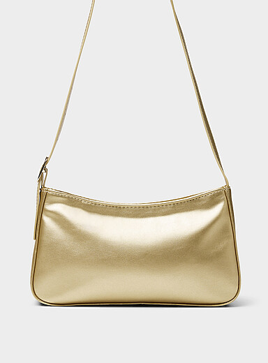 Simons: Le sac baguette minimaliste lisse Rouge pour femme