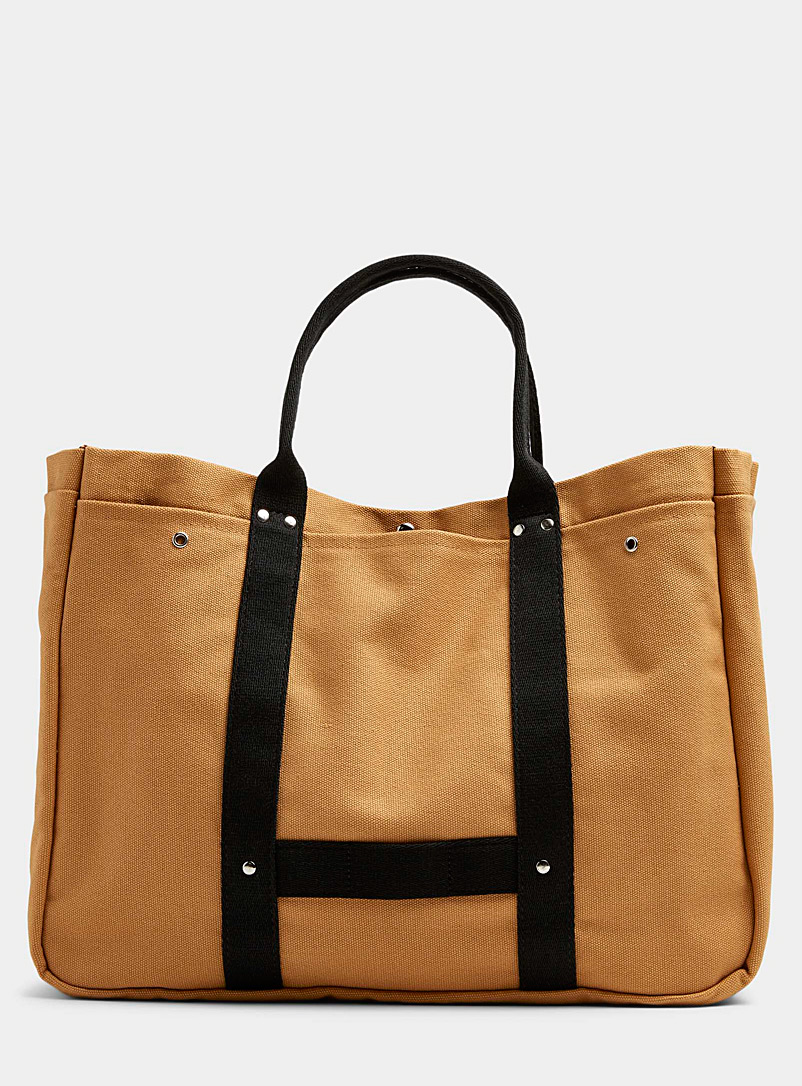 Le 31 Sand Fabric tote for men