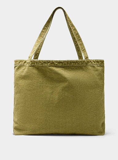 Large faded canvas tote <b>Seoul collection</b>