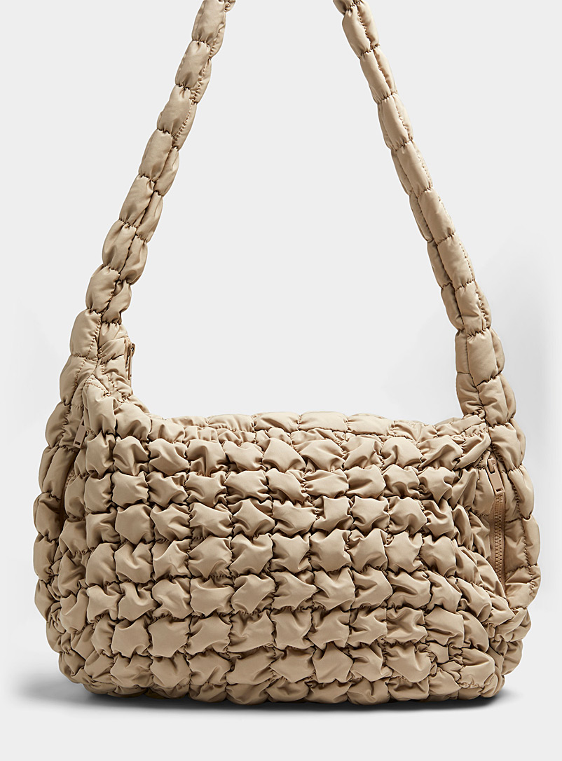 Simons Sand Bubble quilted tote for women