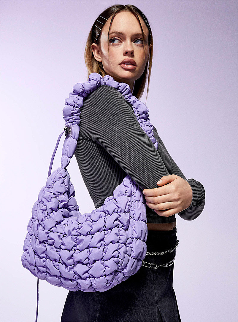 Simons Lilacs Medium bubble quilted tote for women