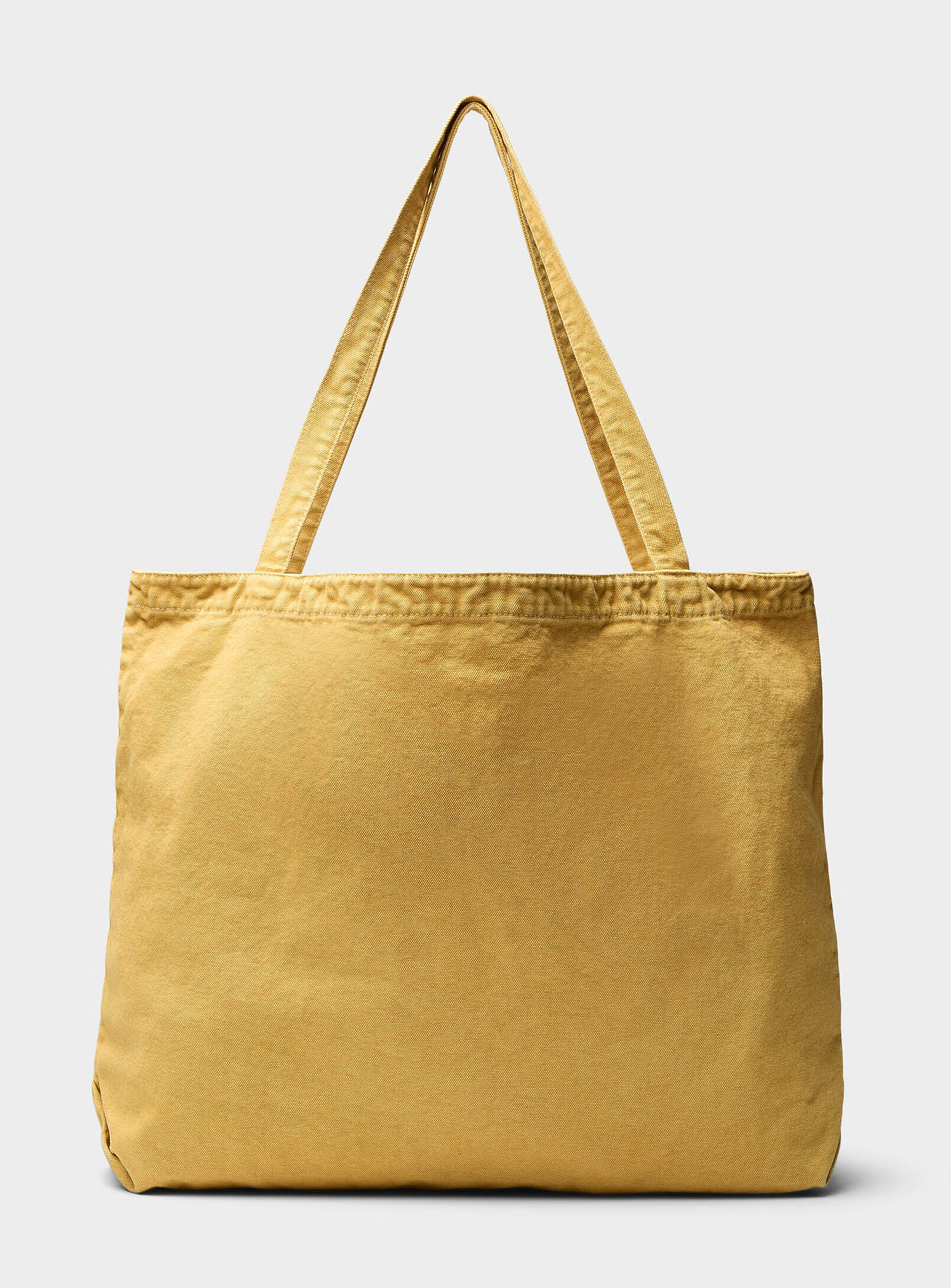 Le 31 - Large faded canvas tote (Men, Yellow, ONE SIZE)