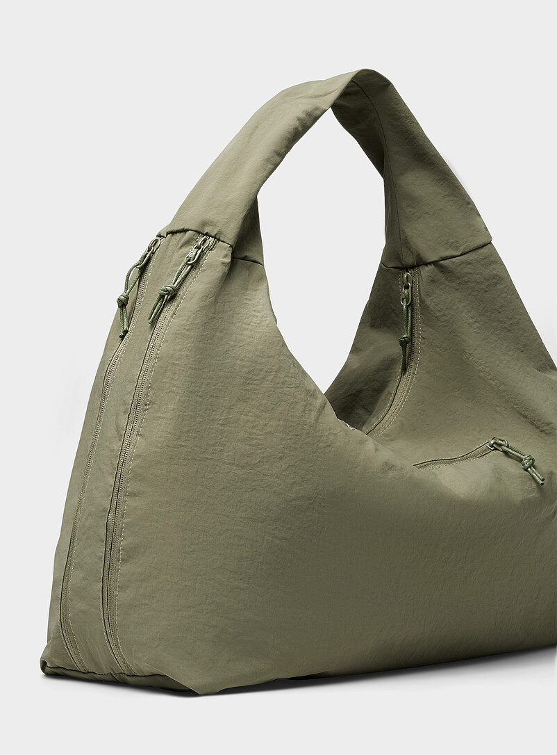 Crinkled nylon half-moon bag Imported from Seoul product image 2