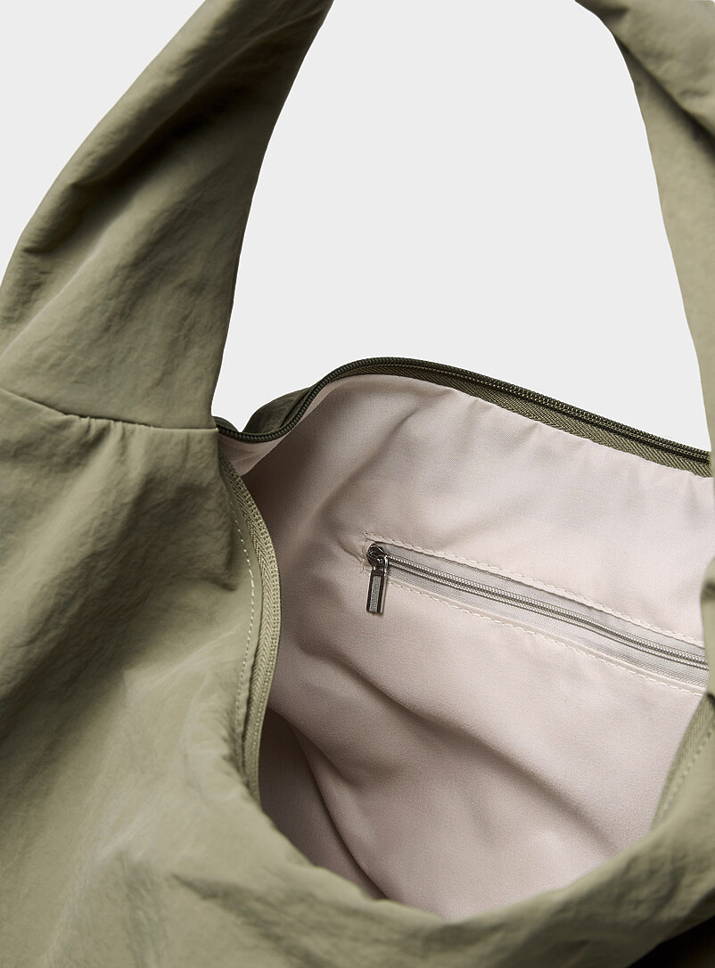 Crinkled nylon half-moon bag Imported from Seoul product image 3