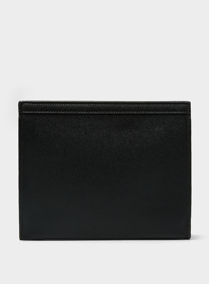 Sleek grained leather pouch product image 2