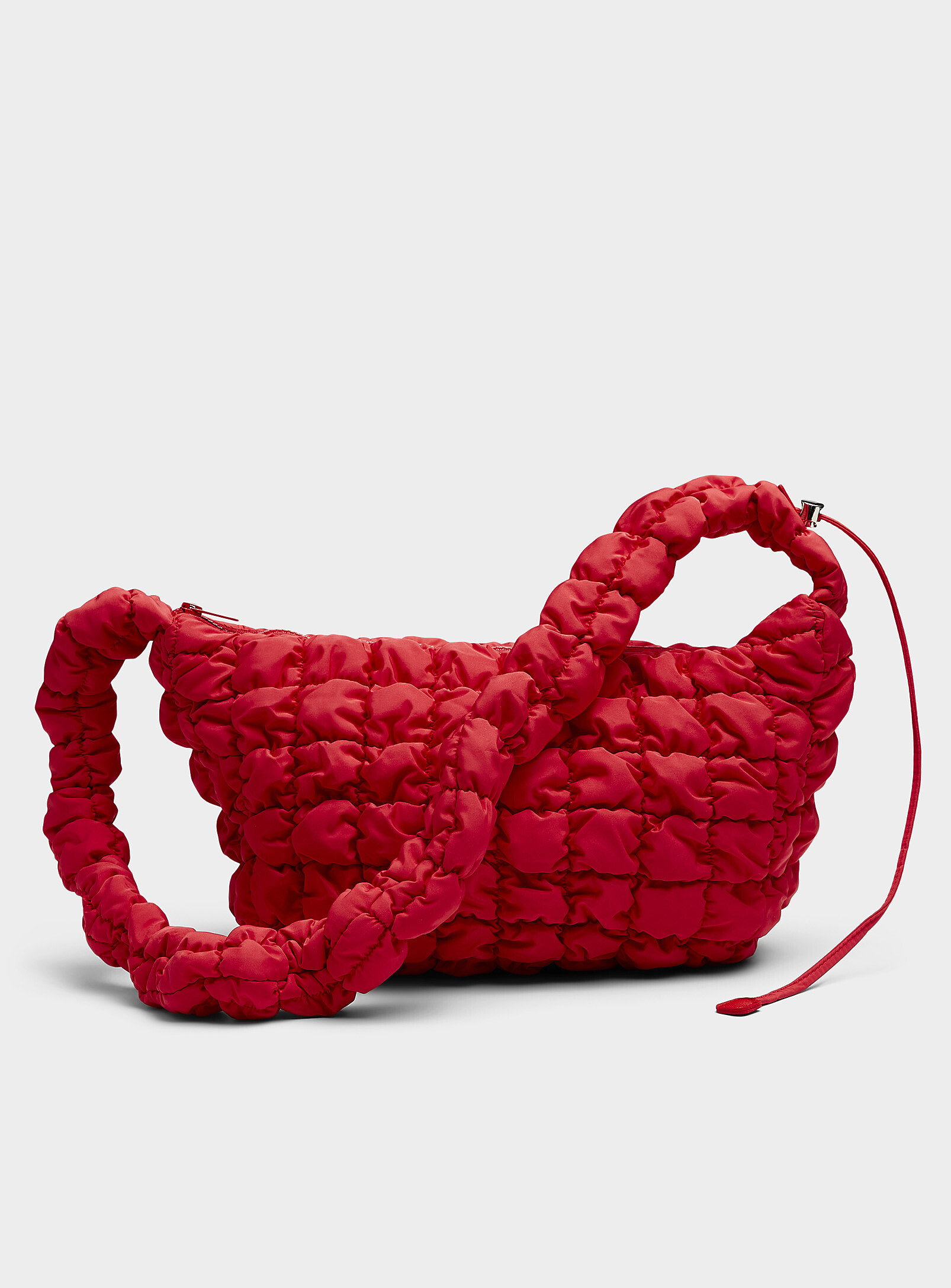 Simon's Medium Bubble Adjustable Tote In Red
