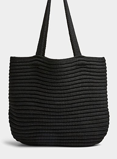 Knited striped tote | Simons | Shop Women's Tote Bags Online | Simons