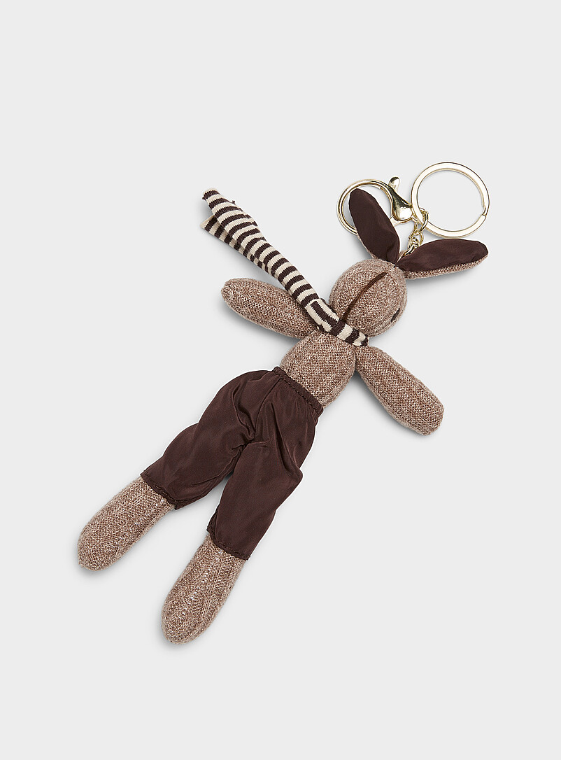 Bitter Rabbit Keychain Striped scarf rabbit keychain | Simons | Keychains | Simons