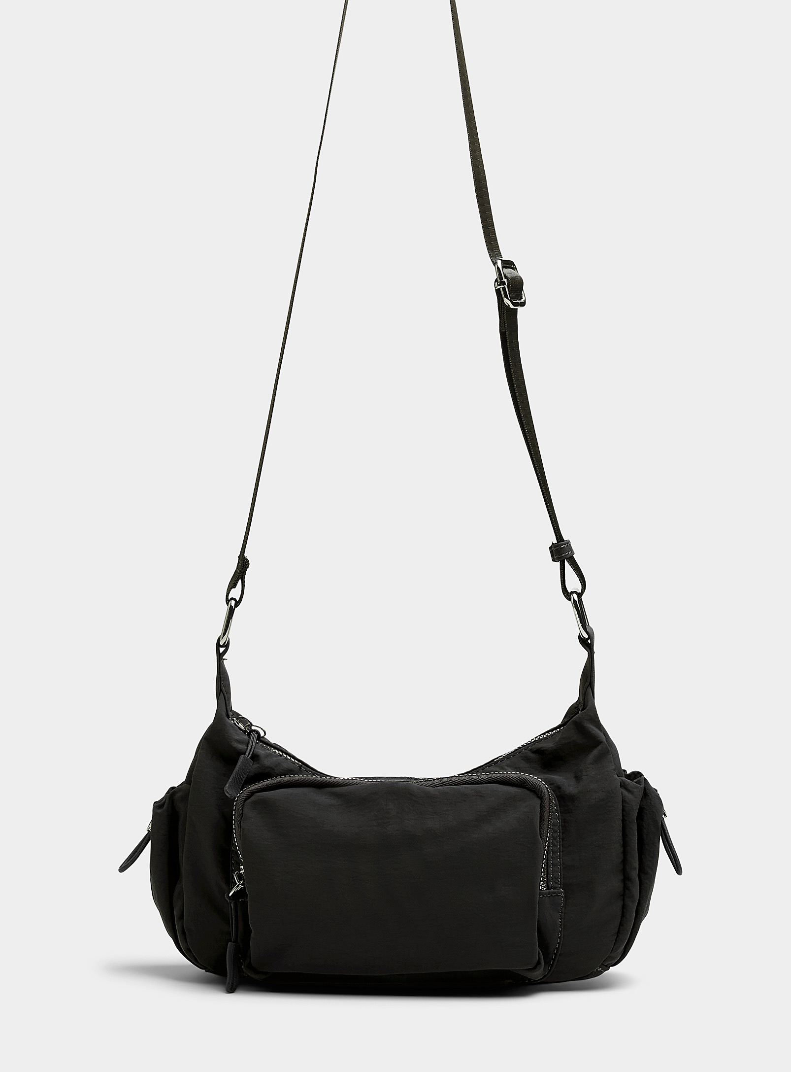 Le 31 Tactical Canvas Belt Bag In Black