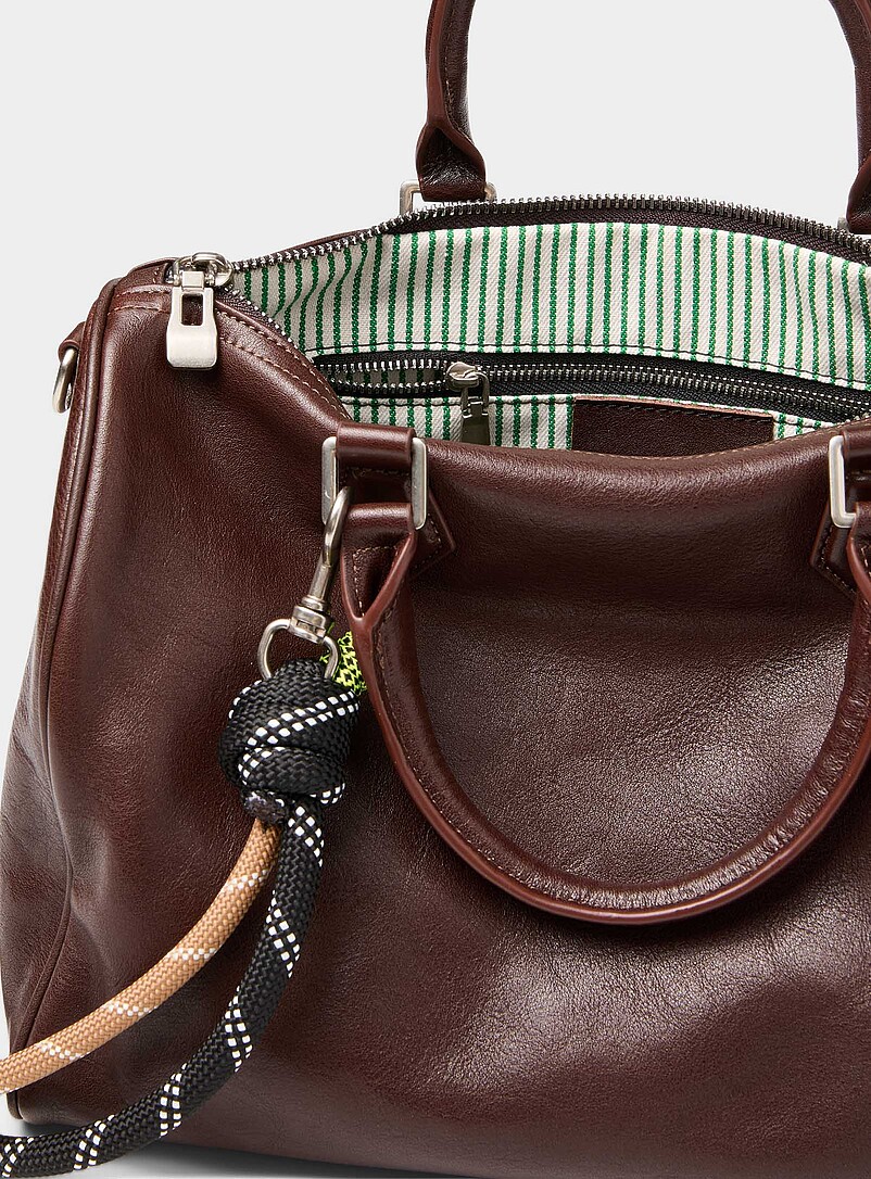 Le 31: Le sac bowling cuir v&eacute;ritable Brun pour homme