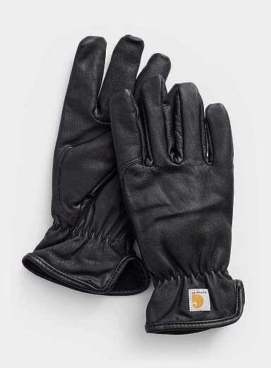 Les gants de cuir doublure polaire 