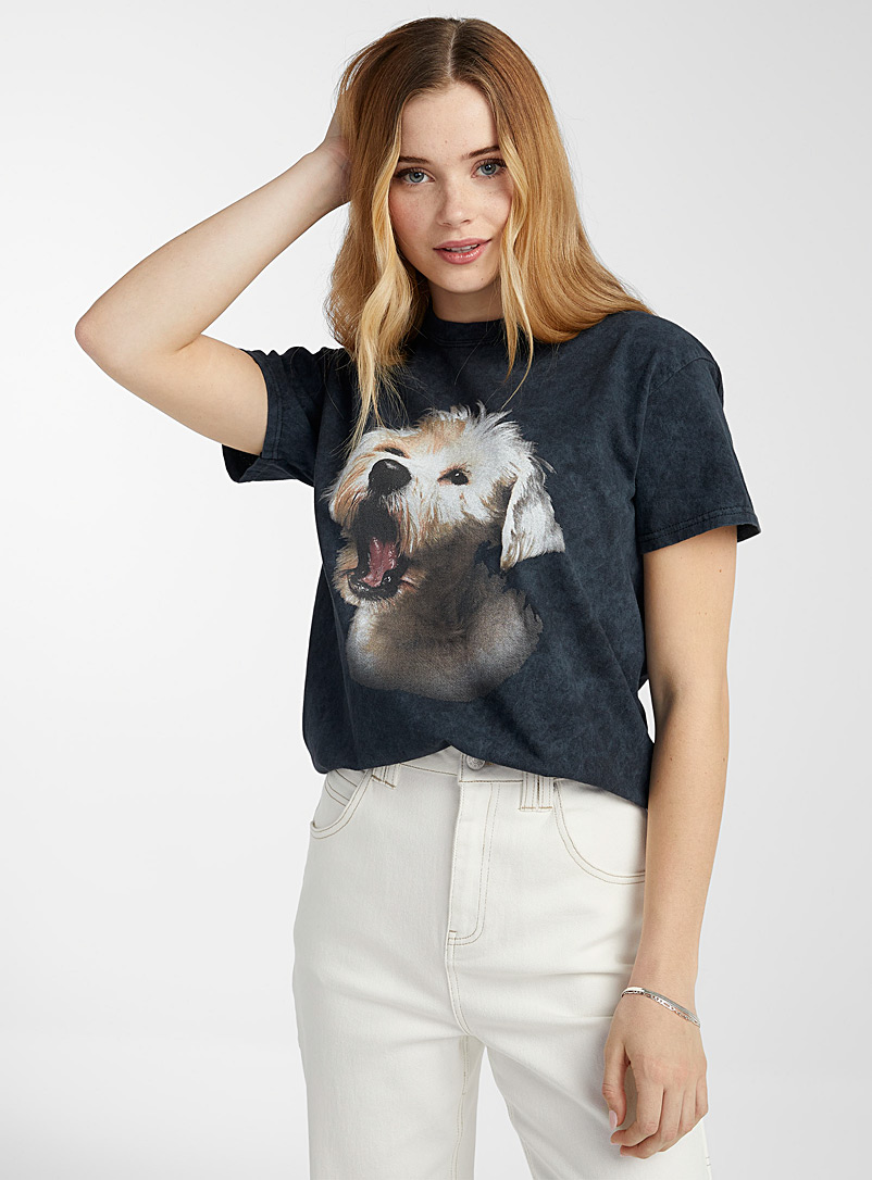 New Girl Order Oxford Westie terrier tee for women
