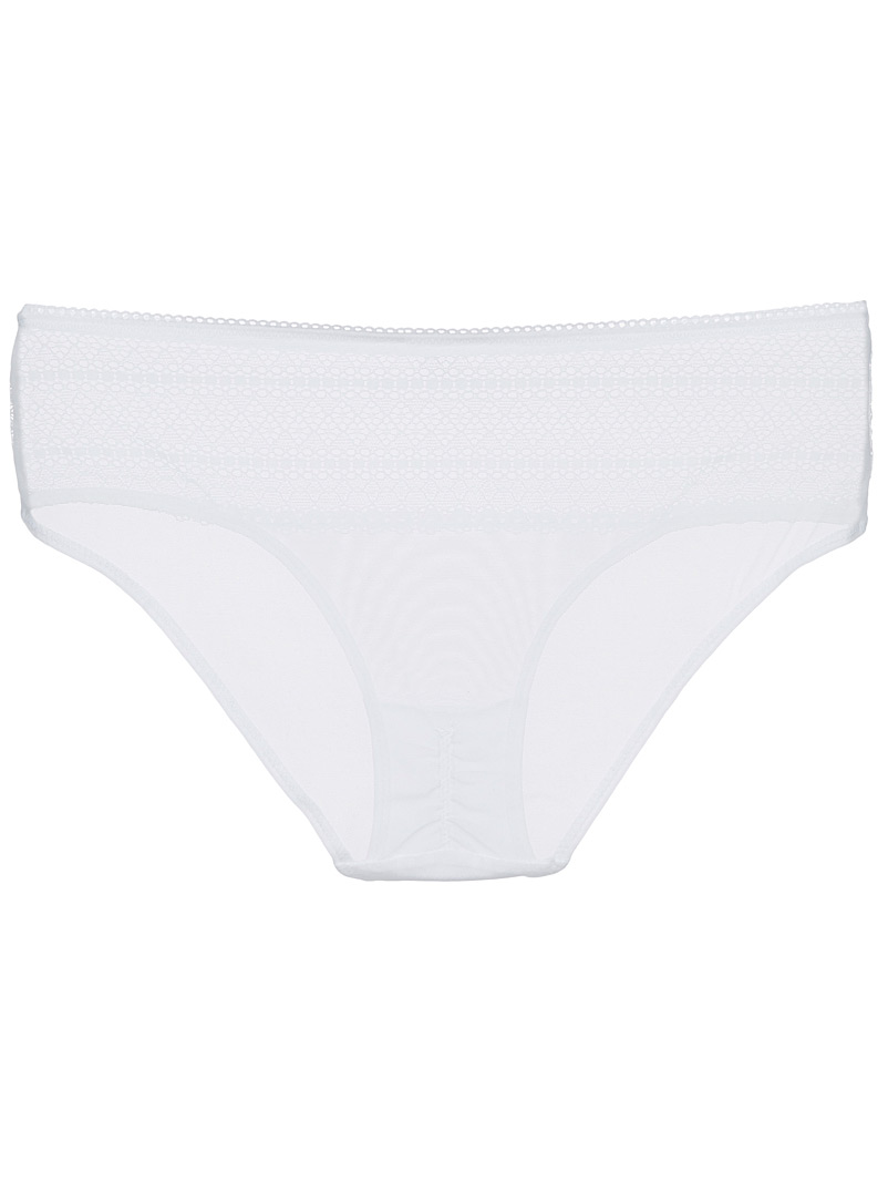 DKNY: Le bikini magnifique dentelle Blanc pour femme