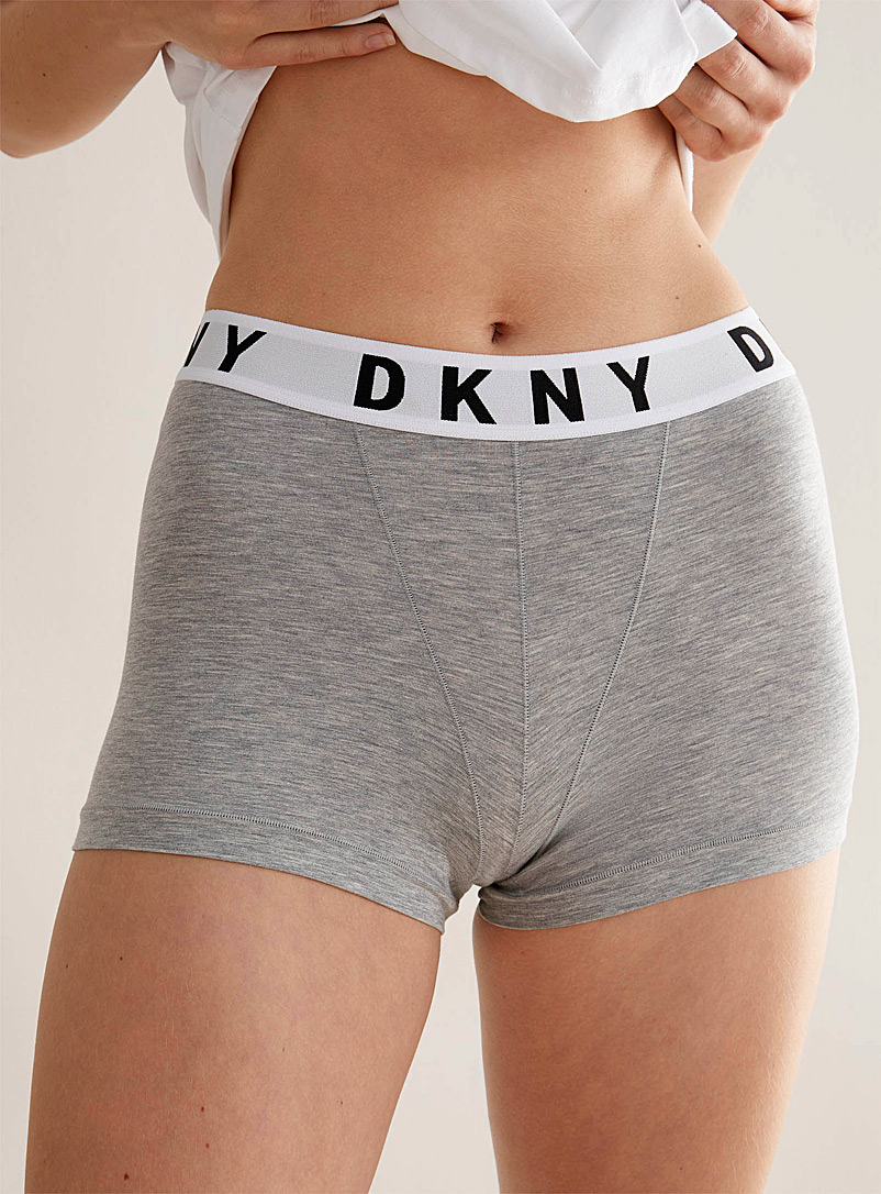 DKNY Grey Signature boxer briefs for women
