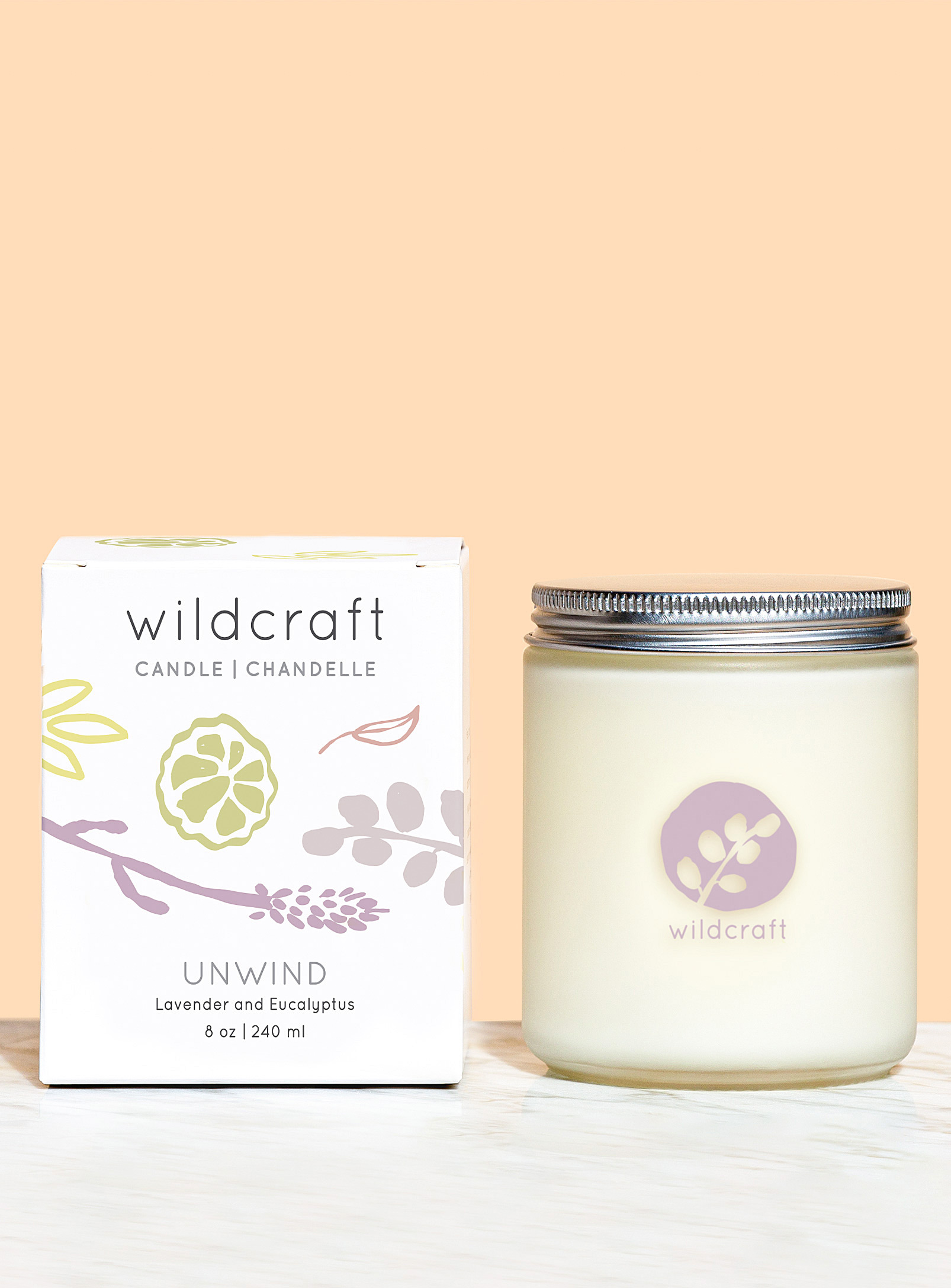 Wildcraft Care - Unwind scented candle Lavender and eucalyptus