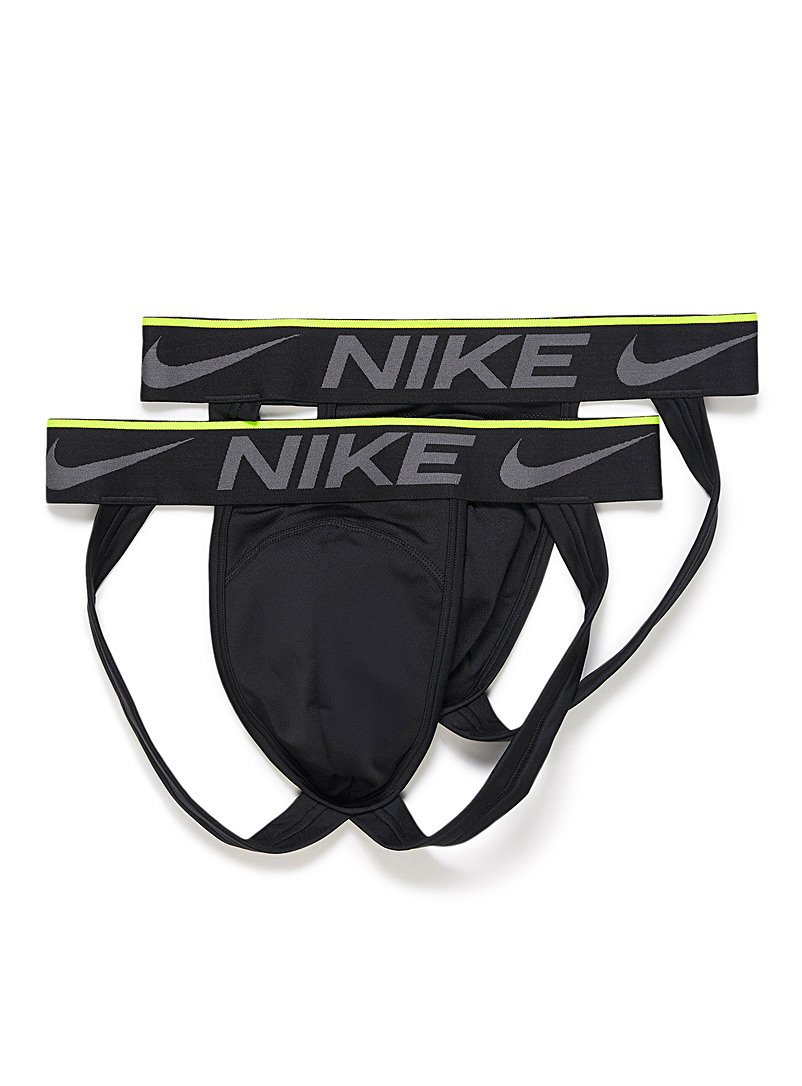 Nike Black Breathe jockstraps 2-pack for men