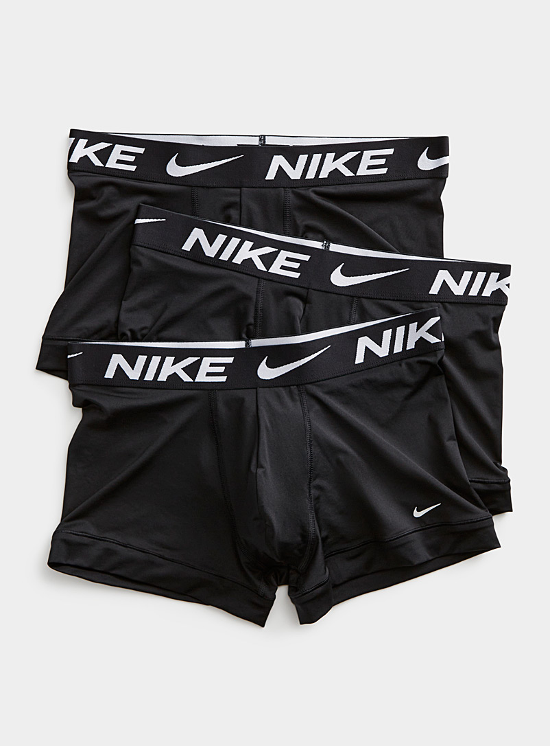 Nike: Les boxeurs courts Dri-FIT Essential Micro Emballage de 3 Noir pour homme