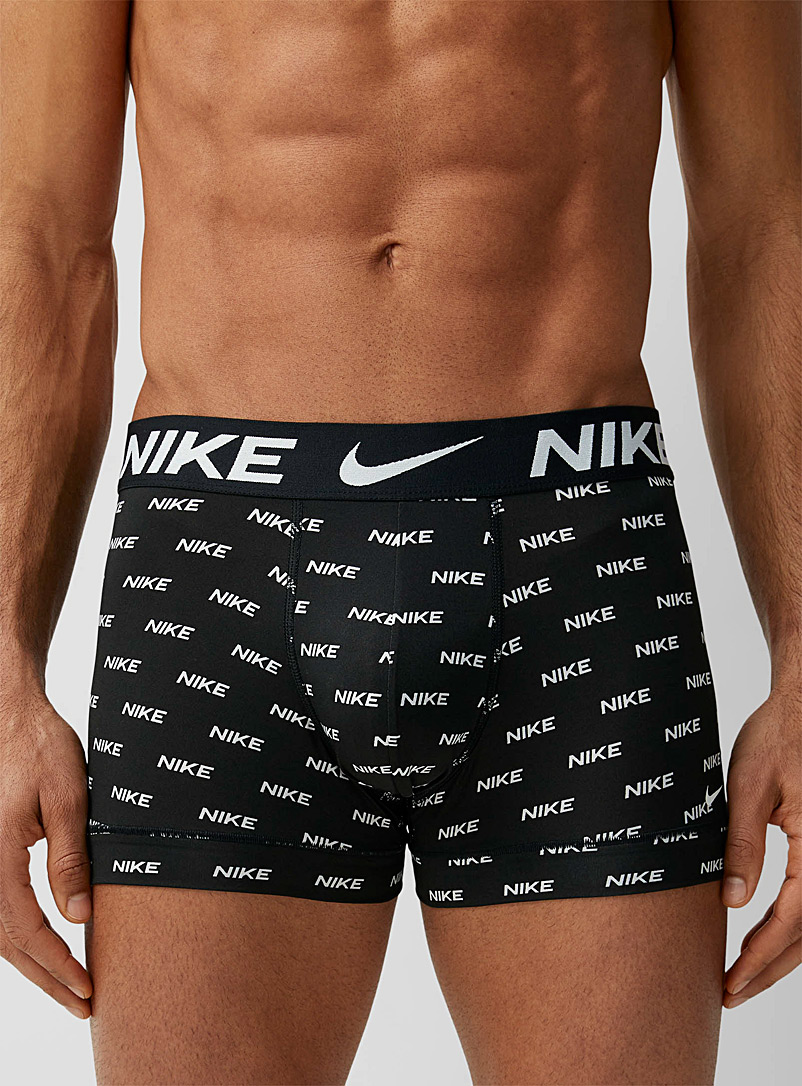 Nike Black 3" logo band trunks Dri-FIT Essential Micro 3-pack for men