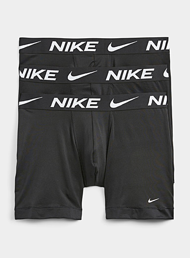 NIKE Dri-FIT ReLuxe 2-Pack Boxer Brief Underwear sz Large (36-38) Black Gray
