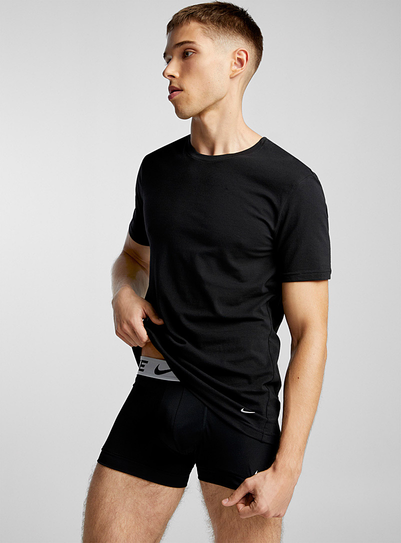 Nike Dri-FIT Essential Cotton Stretch 2 pack tank tops in black