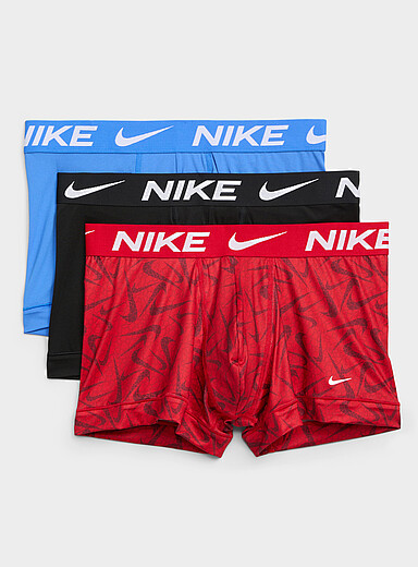 3" red/blue/black trunks Dri-FIT Essential Micro 3-pack