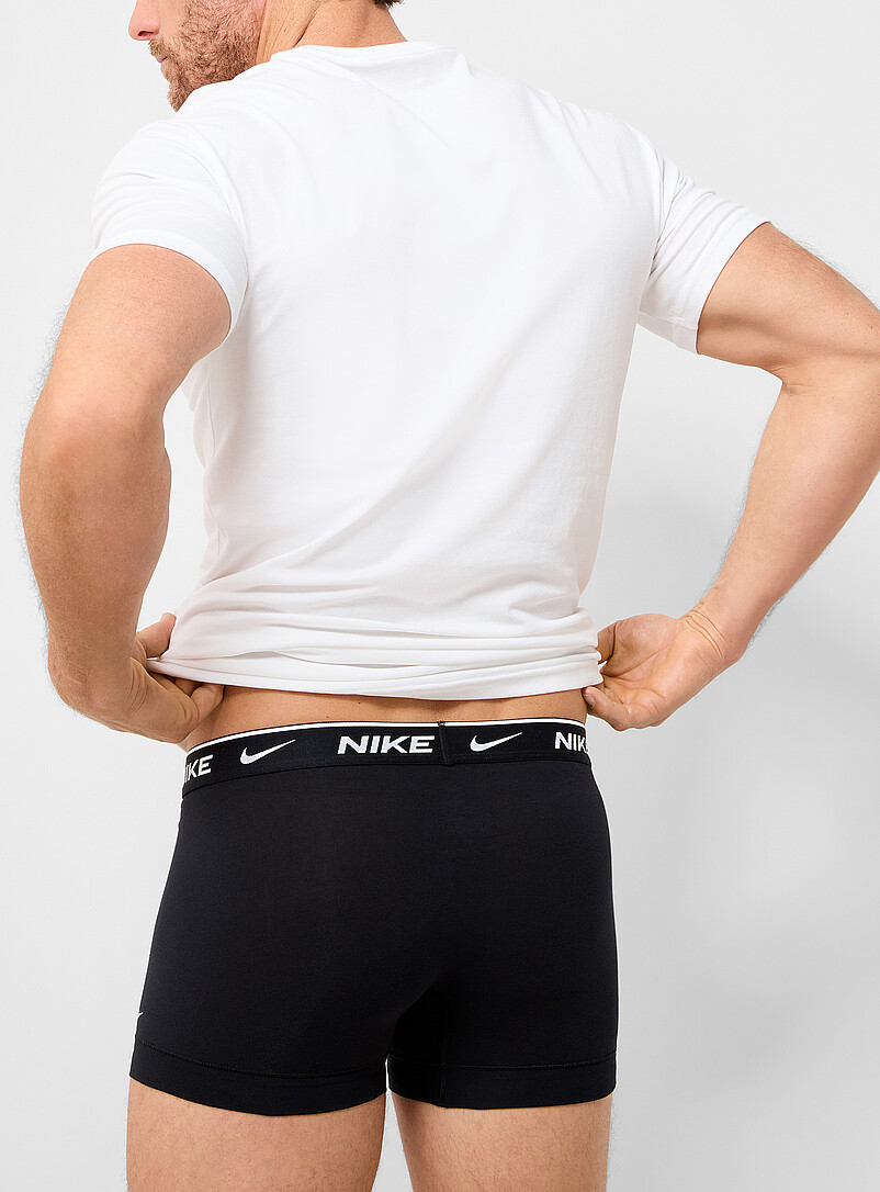 4" white-logo stretch boxer briefs Essential Cotton Stretch 3-pack product image 3