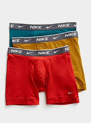 Men Nike 3-Pack Dri-FIT Essential Cotton Stretch Boxer Briefs Underwear  (T-G-B)