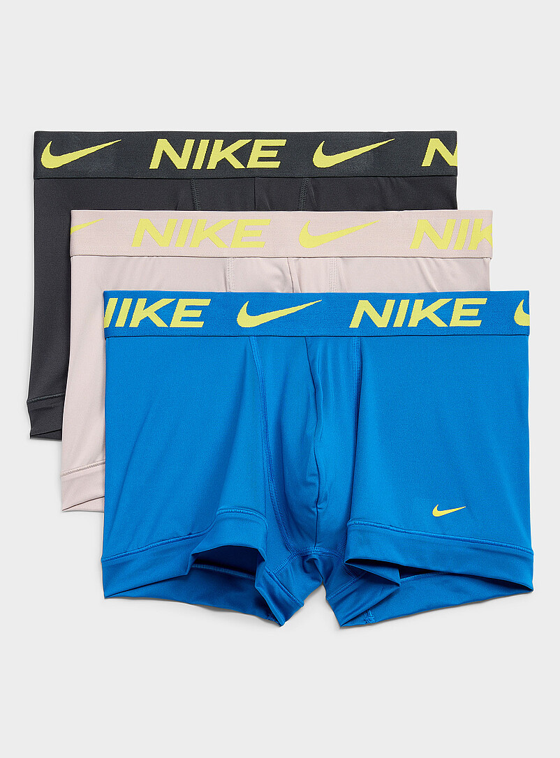 3" neon-yellow logo trunks Essential Micro 3-pack product image (primary)