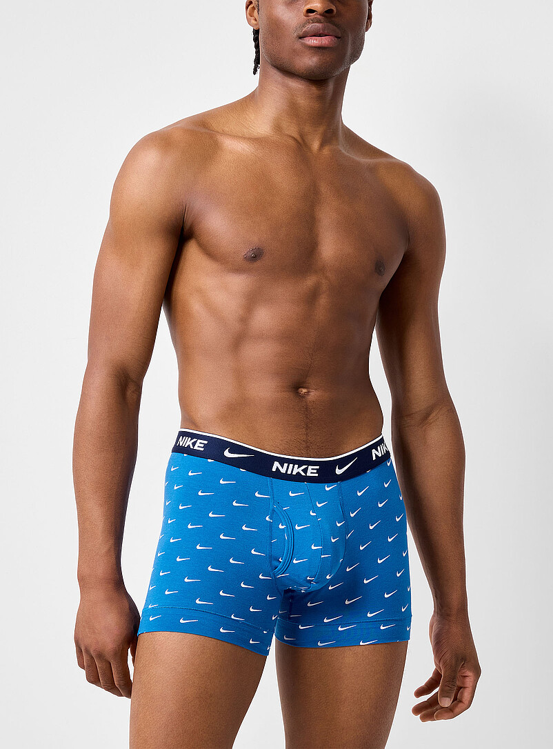 4" blue/orange trunks Essential Cotton Stretch 3-pack product image 2