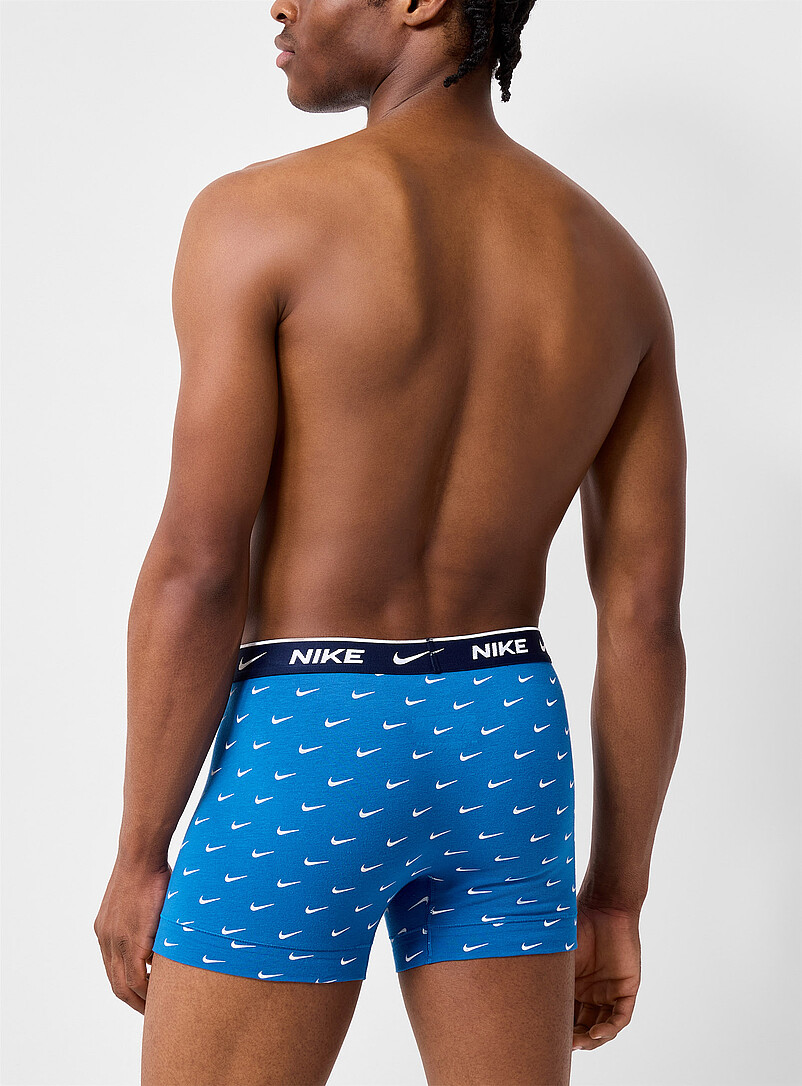 4" blue/orange trunks Essential Cotton Stretch 3-pack product image 3