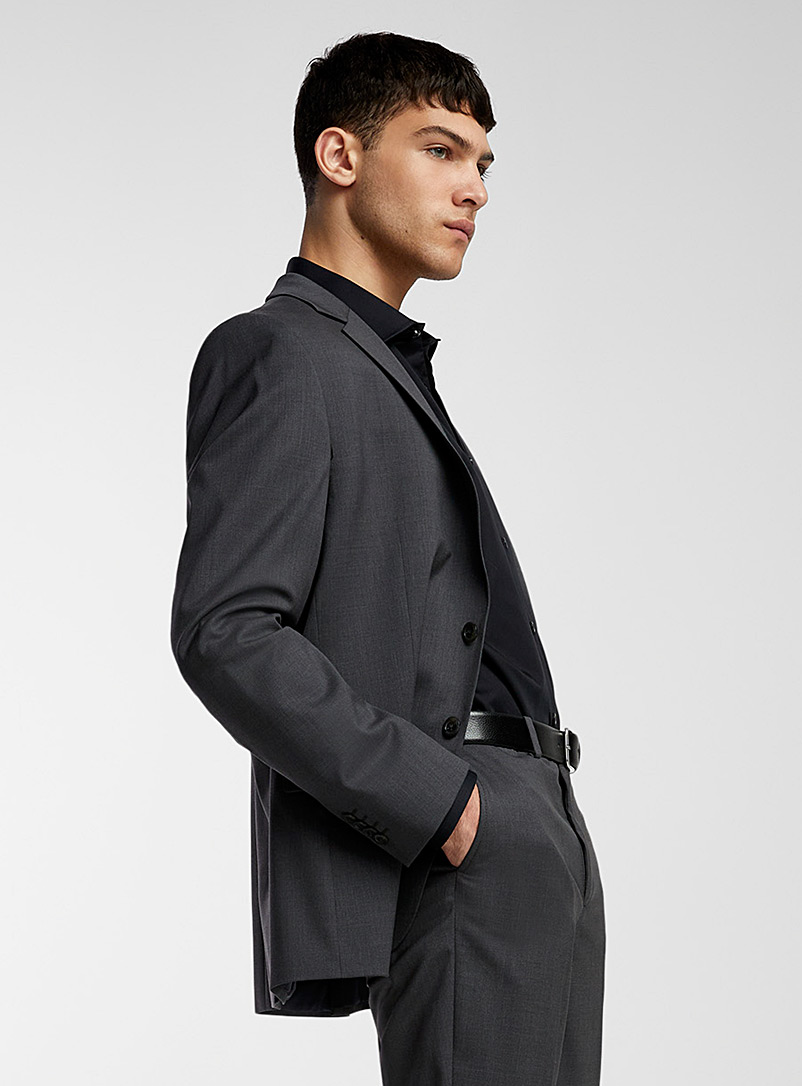 Le 31 Oxford Marzotto wool jacket Stockholm fit - Slim Innovation collection for men