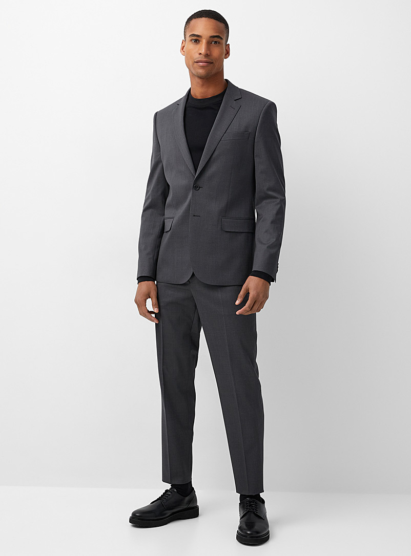 Le 31 Oxford Marzotto wool pant Stockholm fit - Slim Innovation collection for men