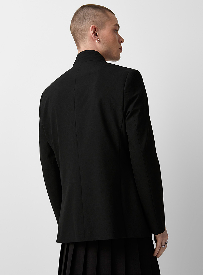 Le 31 Black Stand collar jacket Stockholm fit - Slim for men