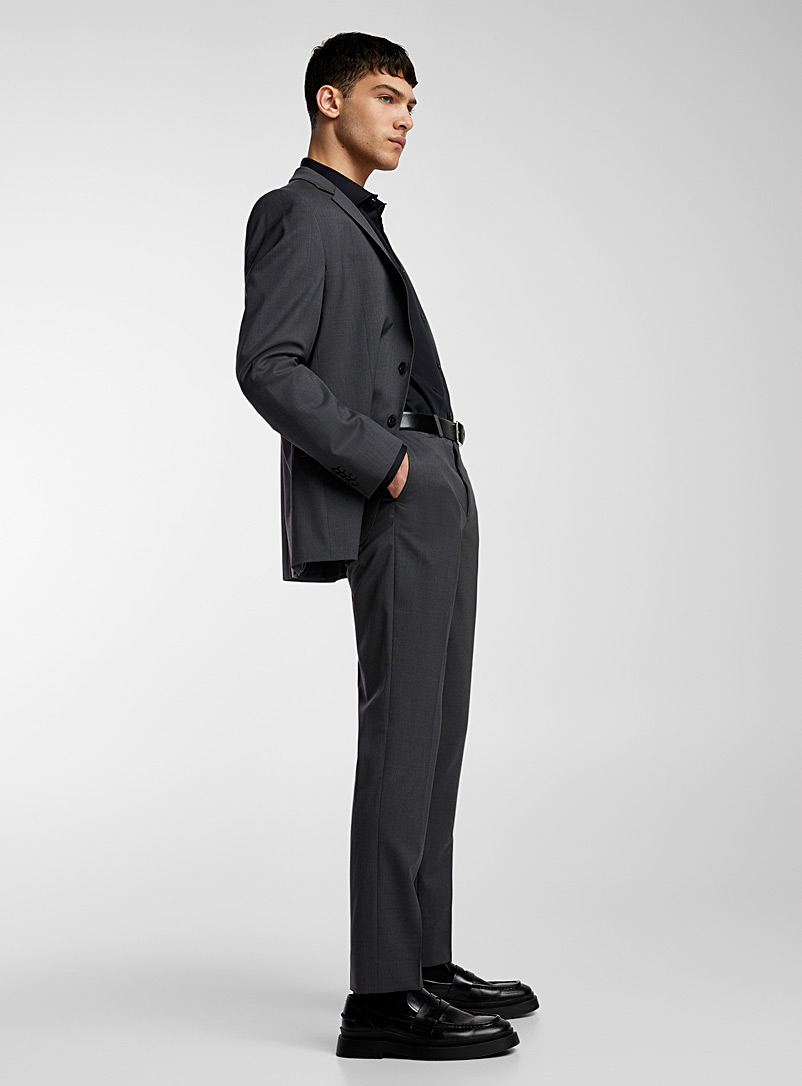 Le 31: Le pantalon laine extensible Coupe Stockholm - étroite Collection Innovation Oxford pour homme