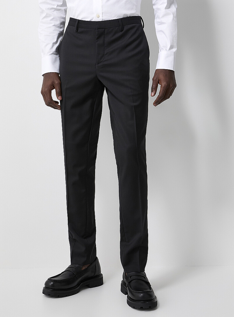 Solid stretch pant Wool weave by Marzotto Stockholm fit - Slim product image 2