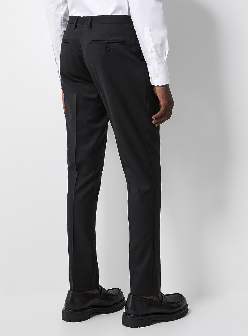 Solid stretch pant Wool weave by Marzotto Stockholm fit - Slim product image 3