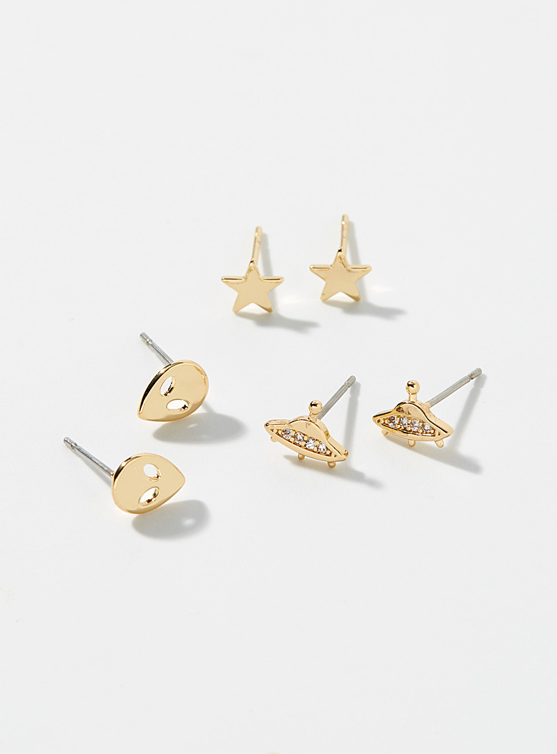 Simons Assorted Galactic earrings Set of 3 for women