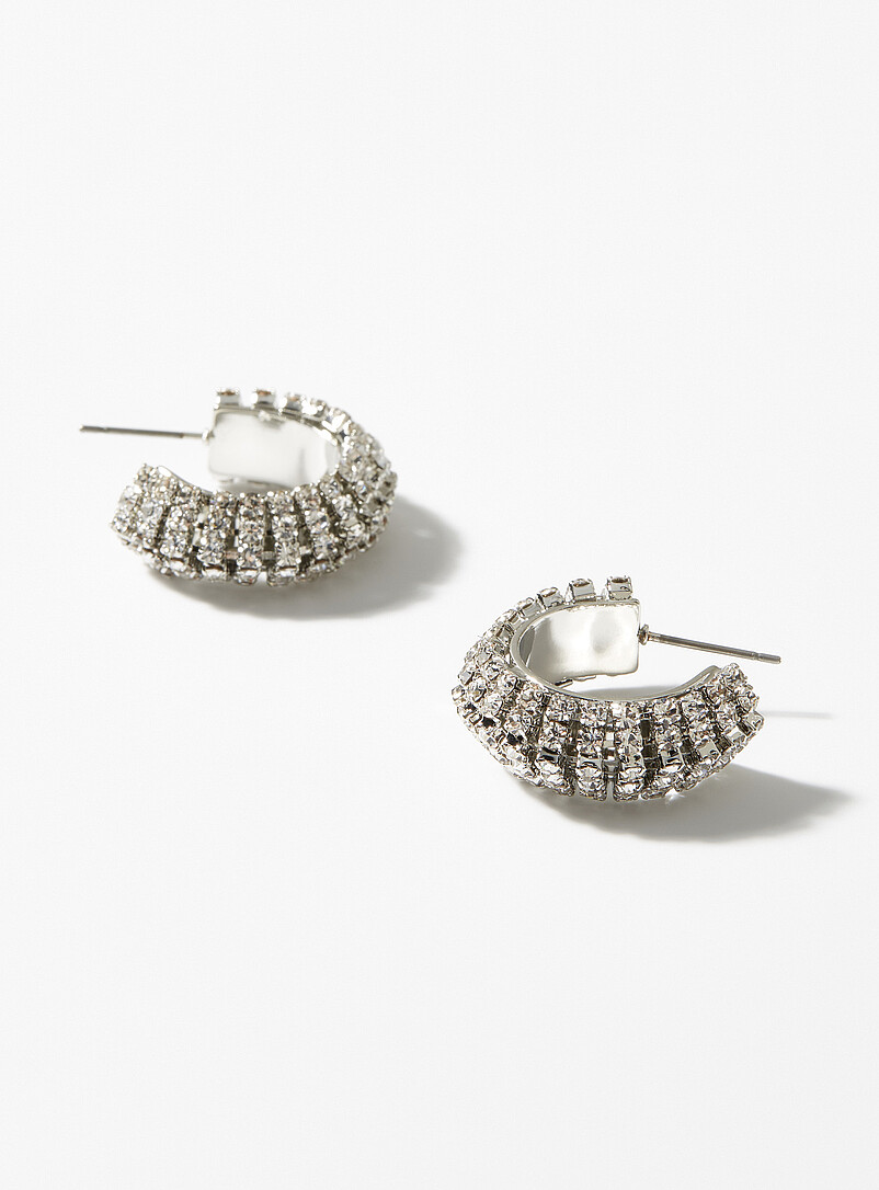 Boucles D'oreilles Anneaux Larges En Argent 10 Mm - Modèle BO-AR-55 - Bijou Fin Et Doux