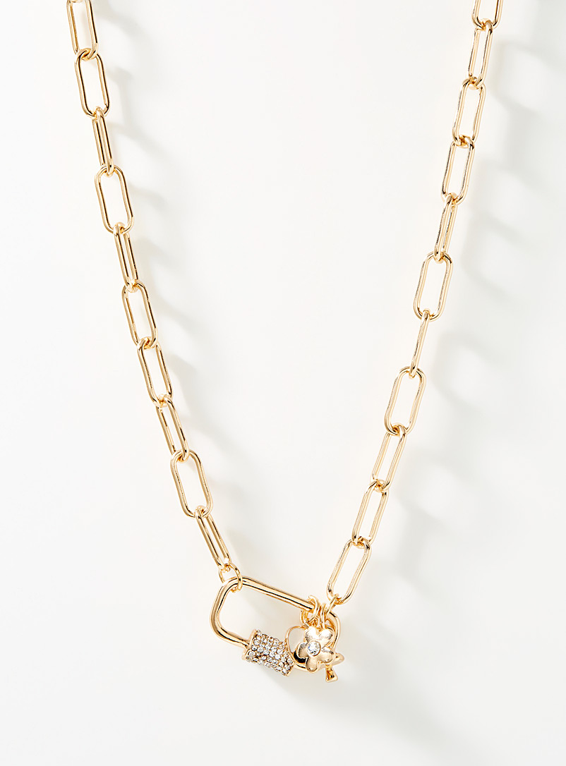 Simons Assorted Snap hook and charm chain for women