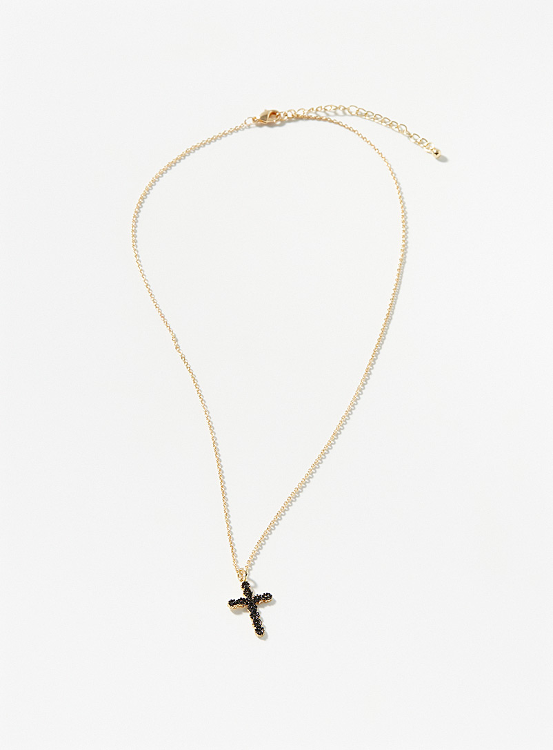 Simons Assorted Floral cross chain for women