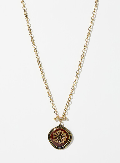 Le collier grand m&eacute;daillon baroque