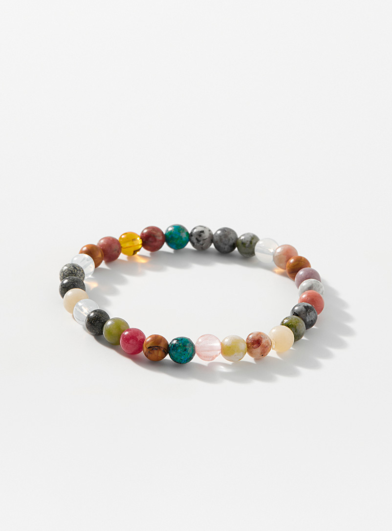 Simons: Le bracelet billes multicolore Assorti pour femme