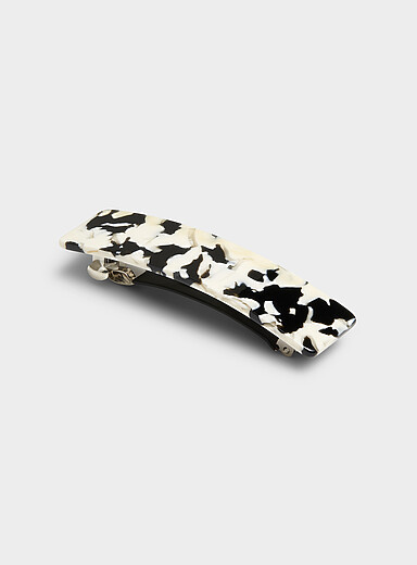 La barrette rectangulaire &eacute;caille de tortue