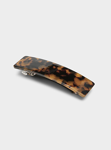 La barrette rectangulaire &eacute;caille de tortue