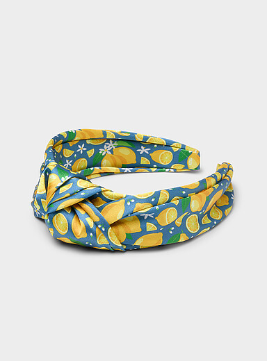 Lemon knotted headband