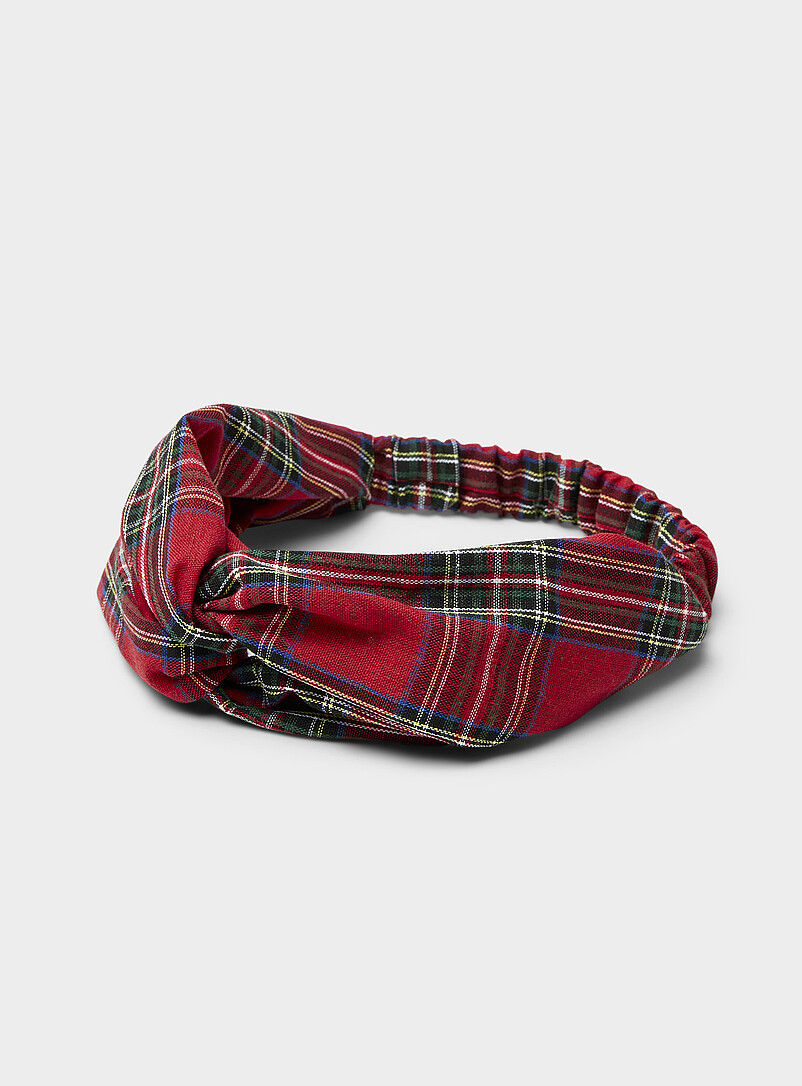 Bandeau à cheveux Oeko-tex à Scratch ! Rouge grenat