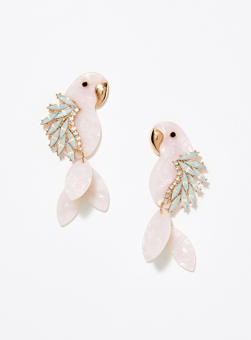 Prestigious Bird Long Earrings